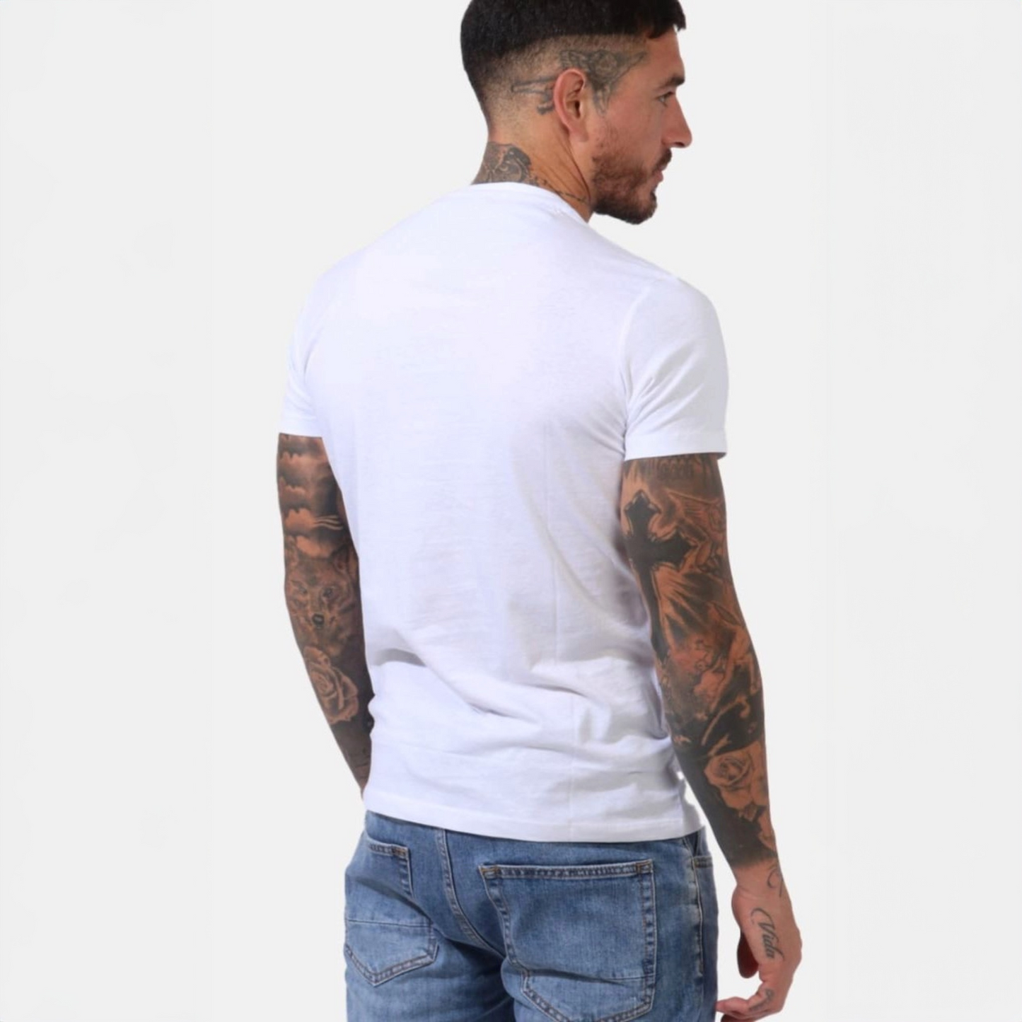 YES ZEE Branded T Shirt - White