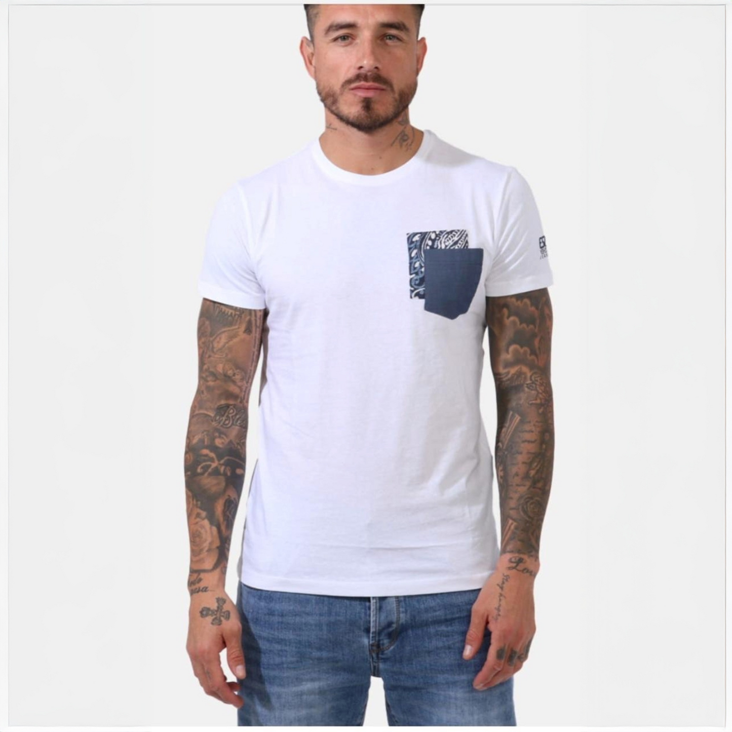 YES ZEE Branded T Shirt - White