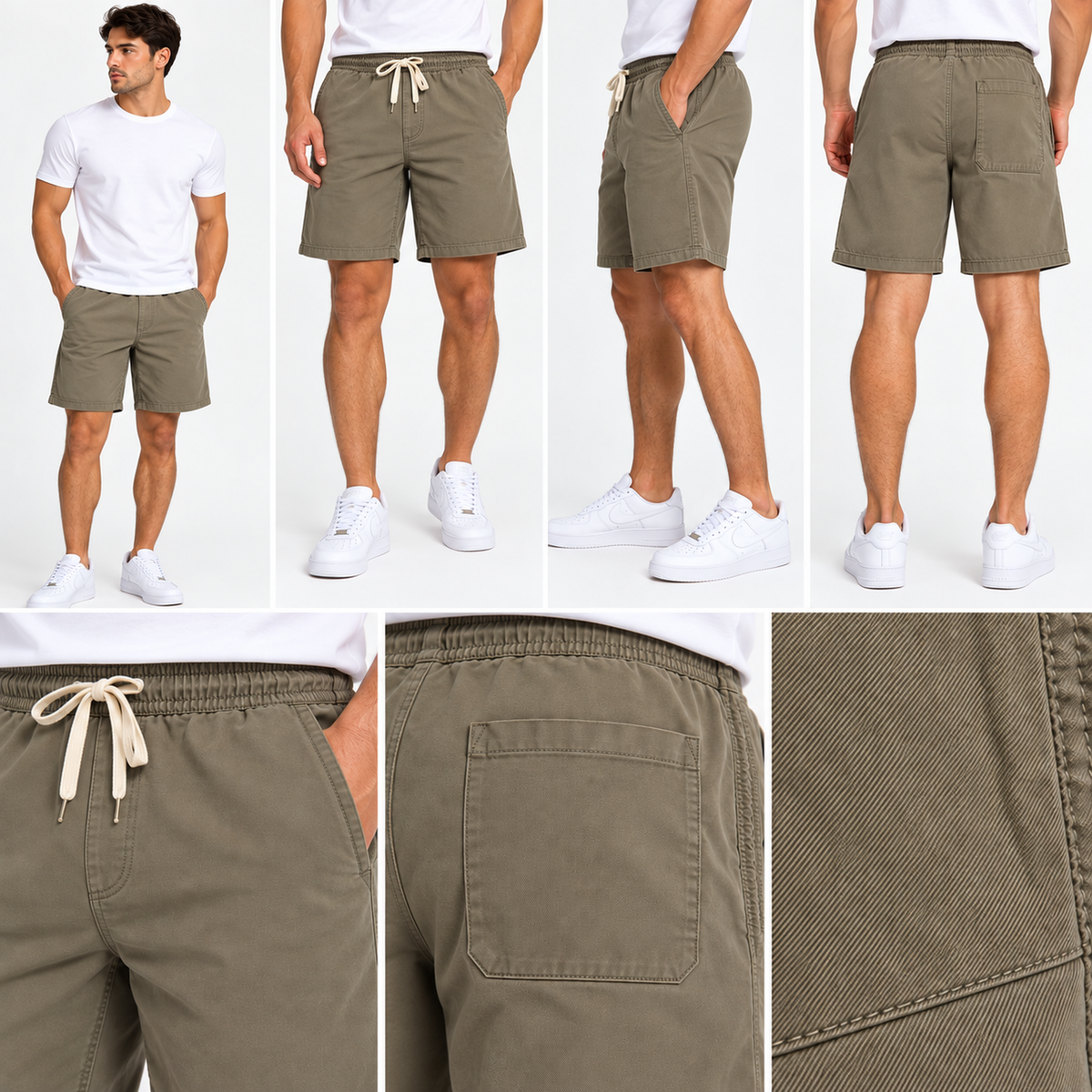 Branded Twill Volley Short